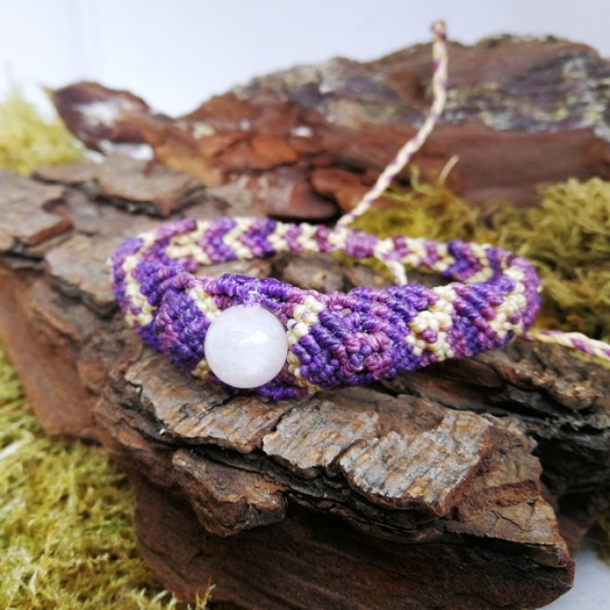 Bracelet Seiki Violet - Quartz Rose