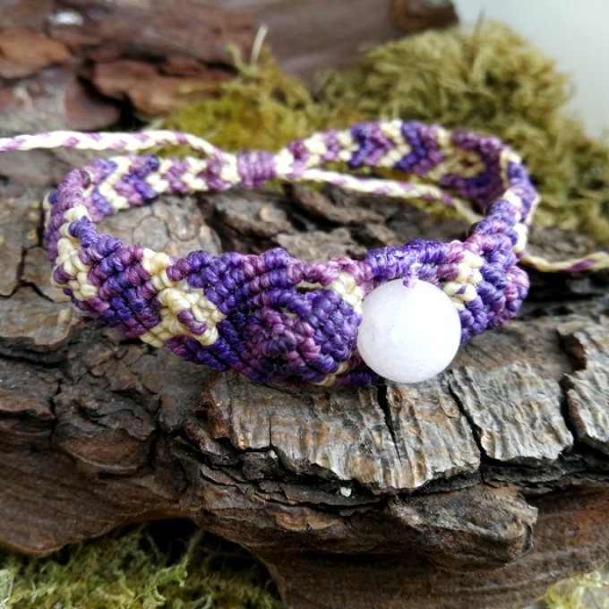 Bracelet Seiki Violet - Quartz Rose